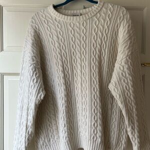 Aritzia Oversized Cable Knit Sweater by Sunday Best (Size S)